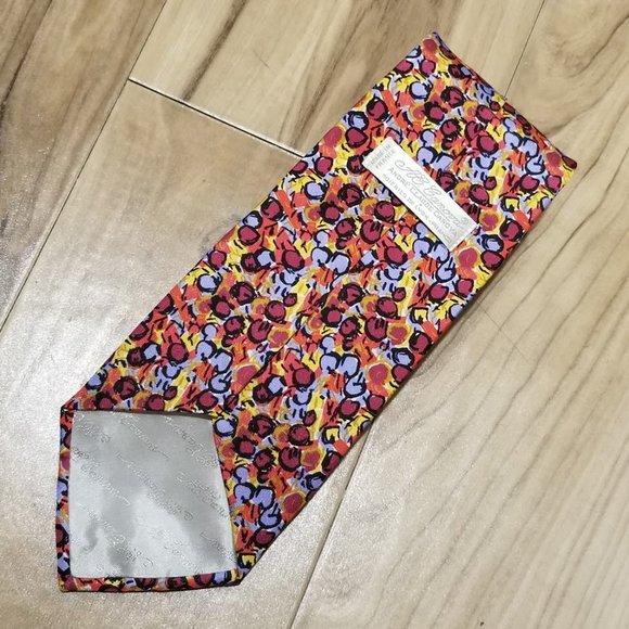 Andre Claude Canova/Georges Duboeuf Multicolor Silk Tie Made In France 59x3.75” - Picture 5 of 9